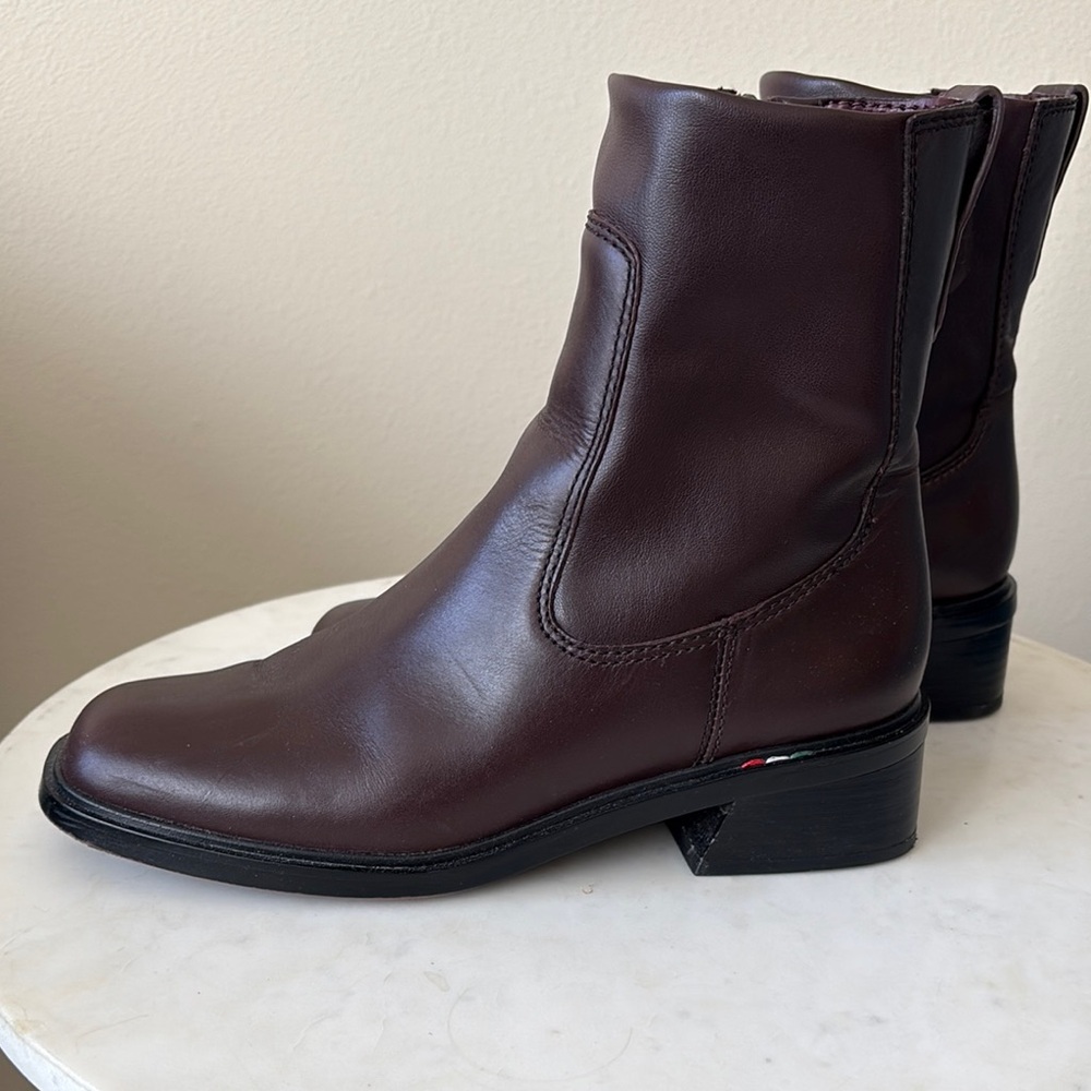 Brown Leather Ankle Boots